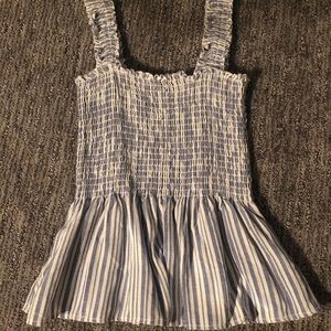 Light blue striped blouse